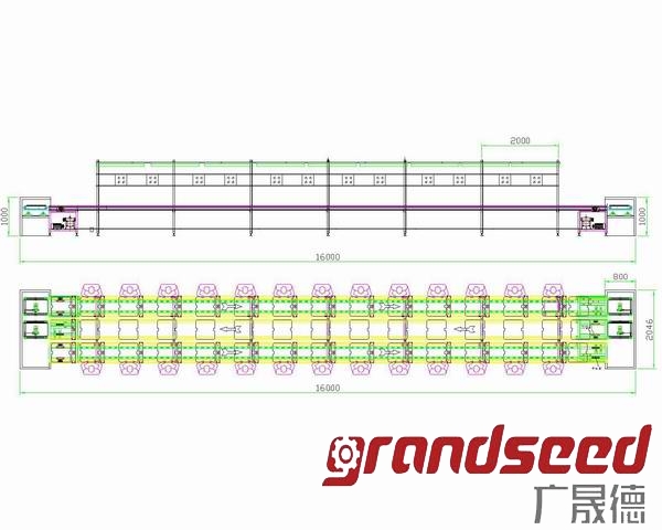 链板组装线工程图