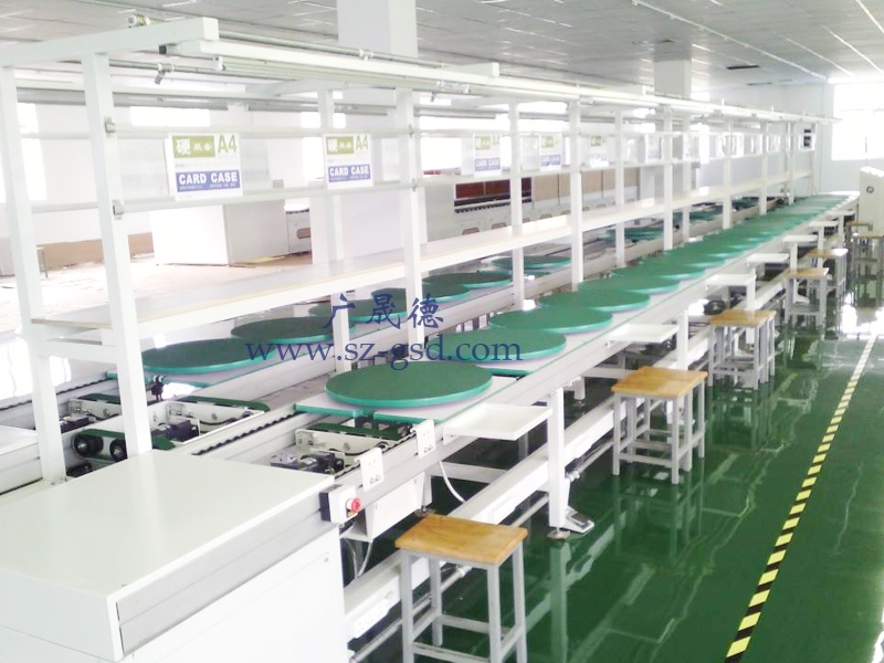 LED street lamp assembly line