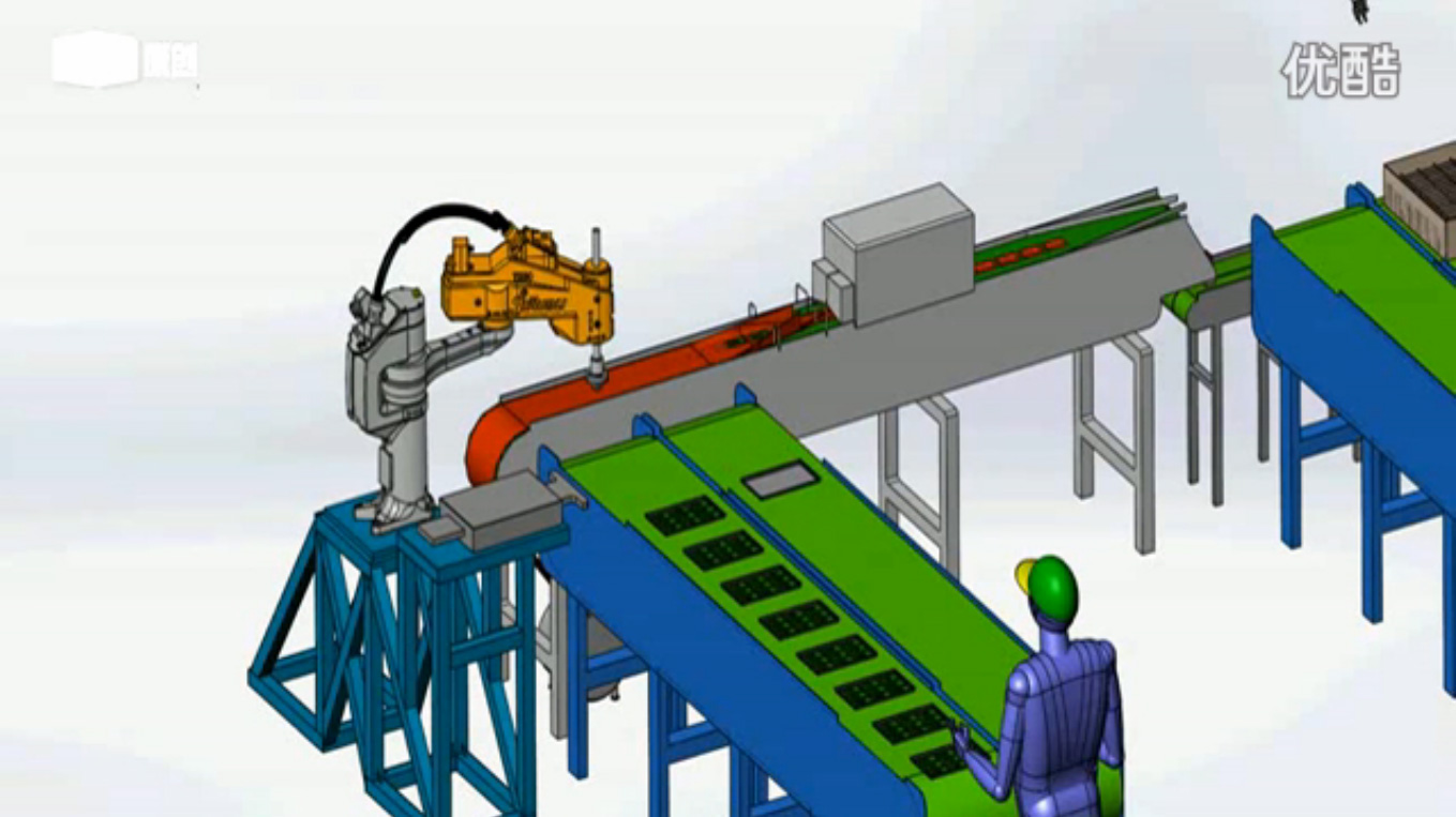 Fully automatic PCB packaging production line